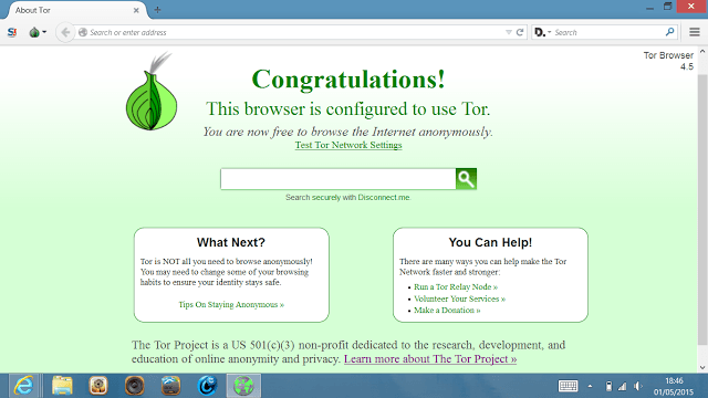 browser configurado para usar tor png