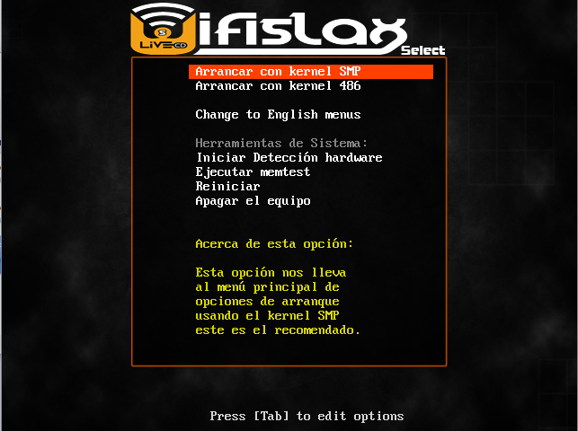 cargar y hackear con wifislax
