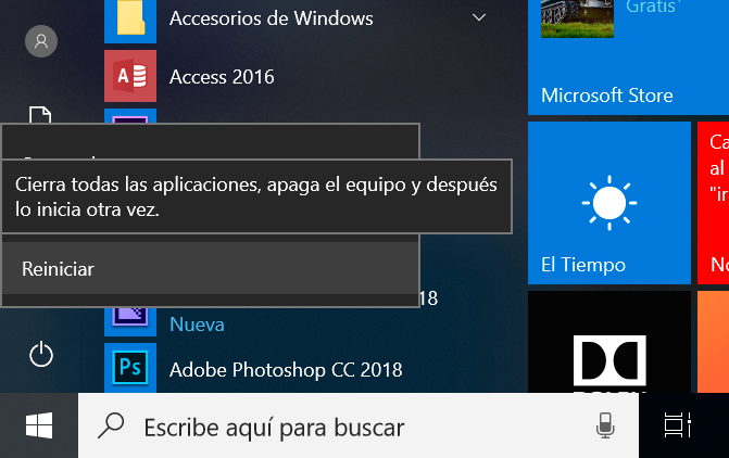 Como reiniciar un Ordenador 0